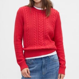 GAP Factory Women Cable-Knit Crewneck Sweater (Size: XXL)